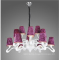 Big Chandelier Made in Polyresin and Fabric Shade